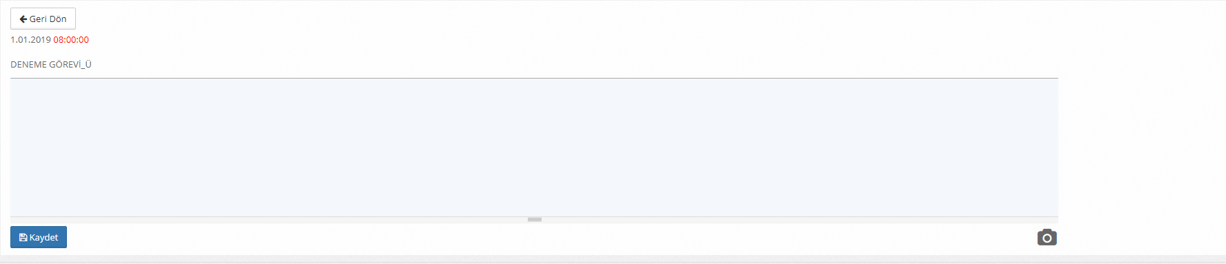 Aktivite Yönetimi–Görev Kapatma